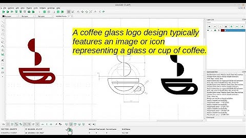 Step-by-Step Guide: Drawing a Coffee Glass Logo in LibreCAD