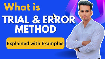 "Trial and Error Method | Easy Explanation with Examples | JK Academy"