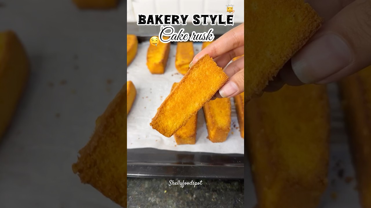 Bakery style cake rusk recipe|How to make cake rusk|Cake rusk recipe in oven