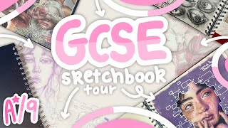 GCSE art sketchbook tour ☆ GRADE 9 (A*)