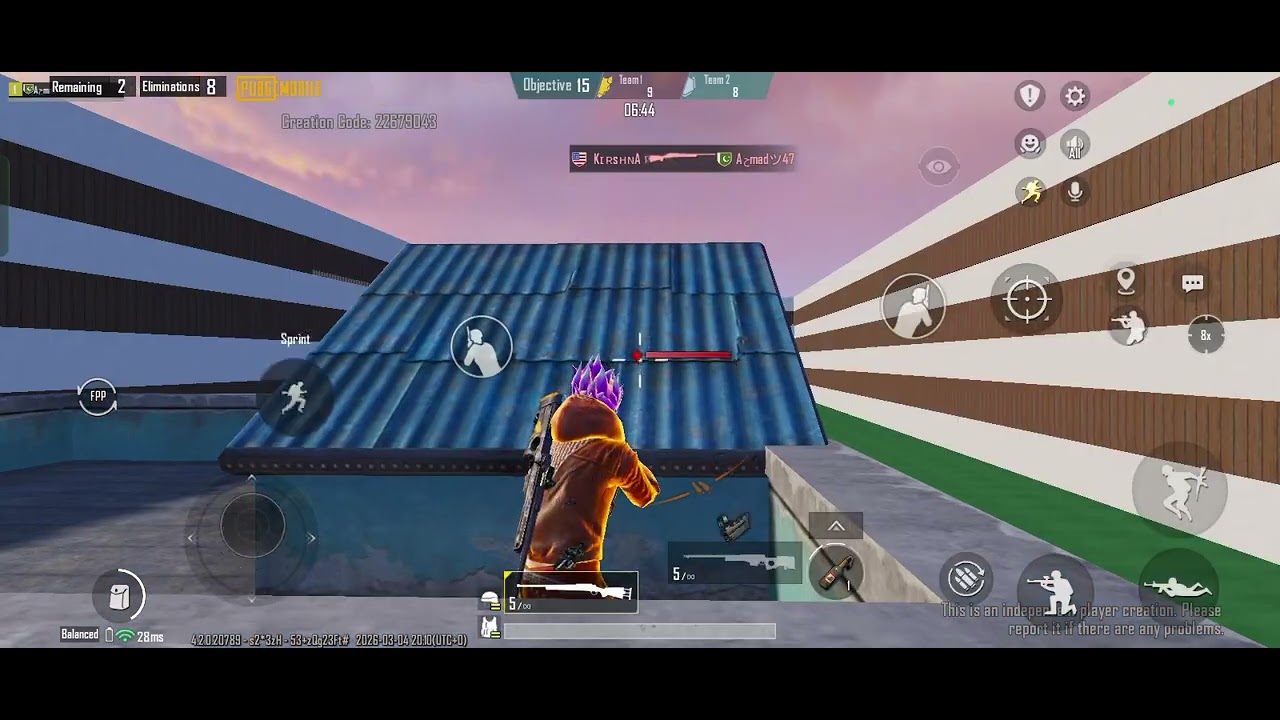 M24 wow 1v1 map PUBG me and friend. 