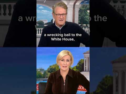 It S Grotesque Joe And Mika Tear Into Trump For Taking A Wrecking Ball To The East Wing 