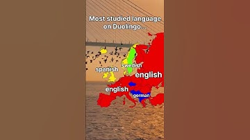 Most studied language on duolingo ! #mapping #europa #duolingo #sweden #viraal  #shortsfeed