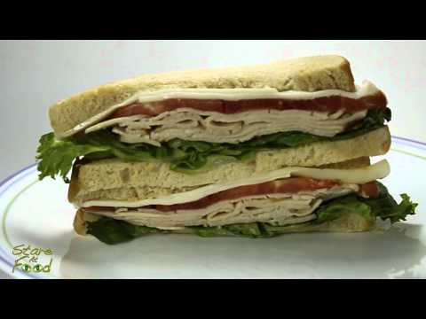 Stare At Food: Turkey And Provolone On White Sandwich (Rotating Version)