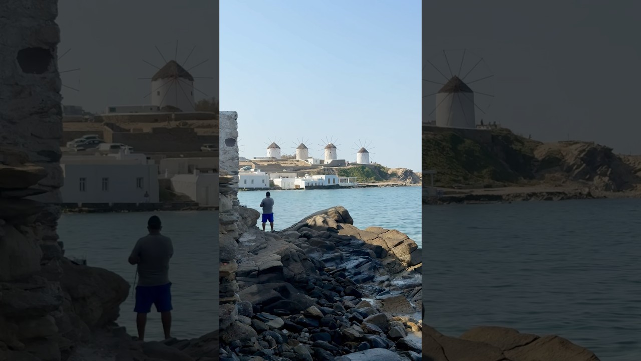 Walking Through Mykonos Old Town Before the Iconic Windmills Suddenly Appear