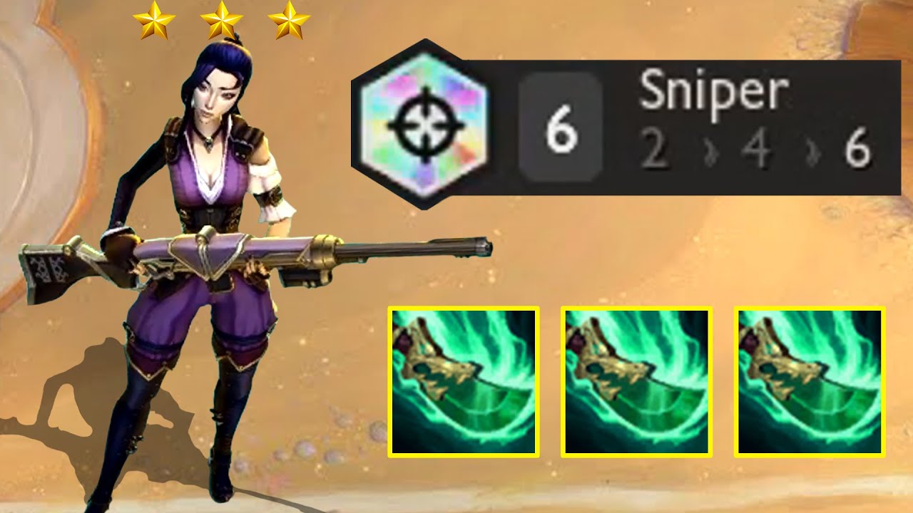 3 Shojin Caitlyn - 6 Sniper | 3 Star | TFT Set 6