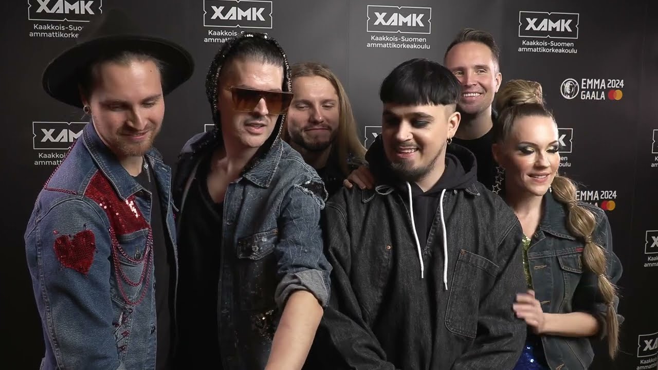Portion boys ja Käärijä  Xamkin haastattelussa Emma Gaalan ehdokastilaisuudessa 12.12.2023.