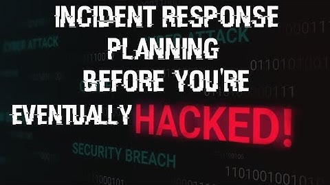 Creating an Incident Response Plan - Part 1 #socanalyst #incidentresponse #dfir