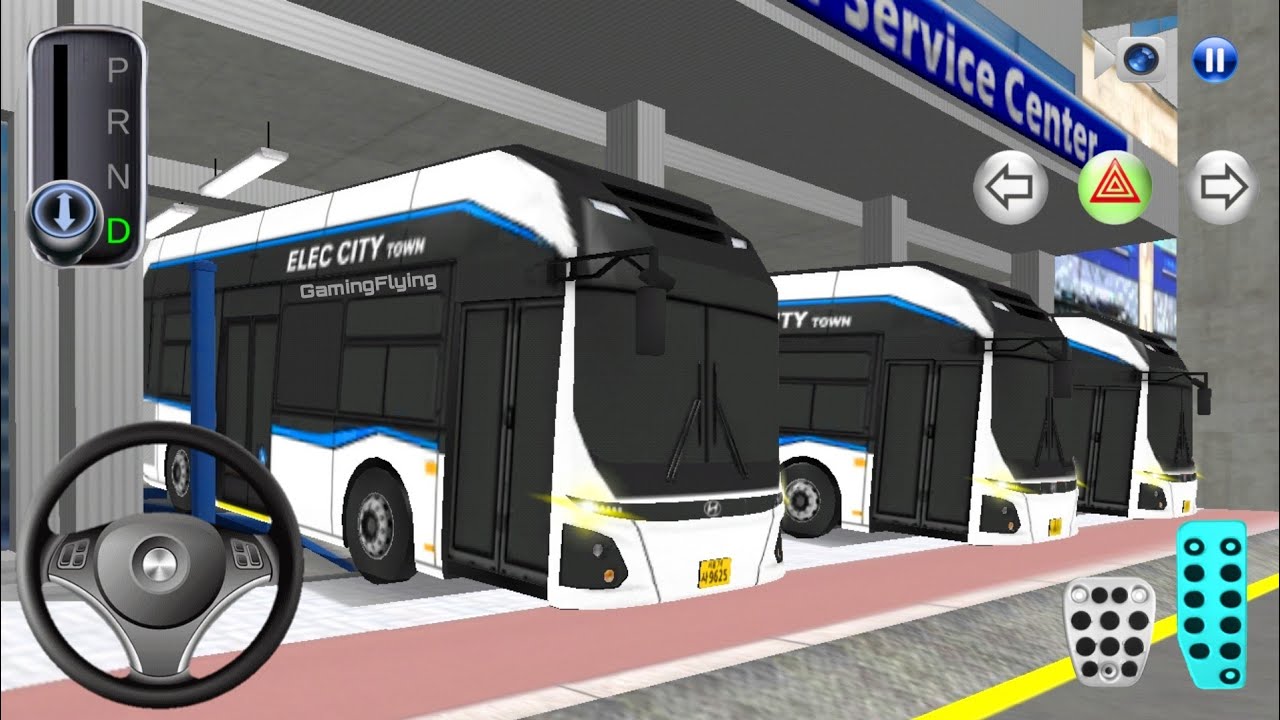 New Hyundai EV bus in Auto repair Shop - 3d Driving Class android game|| Car Game 