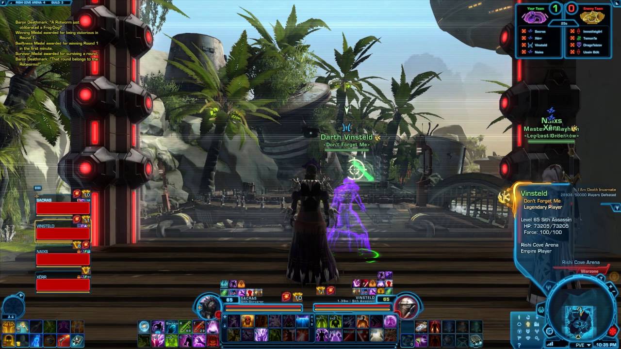 SWTOR - Ranked WZ Arena (Sorcerer, Madness spec)