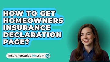 How To Get Homeowners Insurance Declaration Page? -  InsuranceGuide360.com