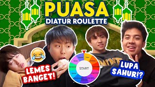 WASEDABOYS PUASA SEHARIAN DIATUR ROULETTE!! LUPA SAHUR, KACAU BANGET 😂