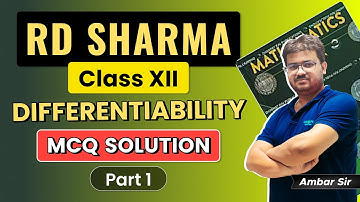 RD Sharma Class 12 Solutions | Chapter 9: Differentiability (MCQ Exercise) | Part 1 (Q1 to Q5)