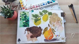 Sketchbook Entry 17 | New Studio Palette and a Sketch a Day