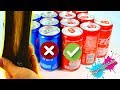 No elijas el refresco incorrecto, Coca Cola o Pepsi Slime Challenge - Supermanualidades