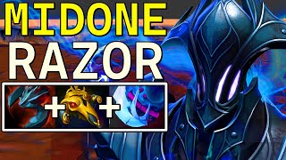 HOW MIDONE Razor Destroy These RISING STARS | Midone Razor Dota 2