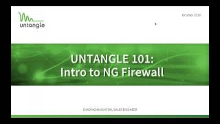 Untangle 101: Intro to NG Firewall screenshot 2