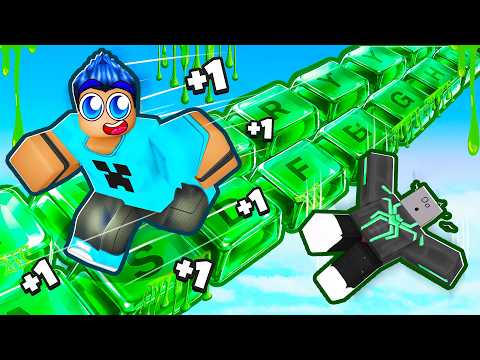 Roblox, but we PLAYED on a SLIME KEYBOARD
