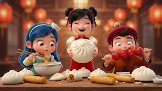 Yummy Chinese Food Song | Learn Food Names | Nursery Rhymes for Kids