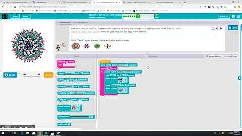 Code.org Express Course: Lesson 7 - Sticker Art with Loops