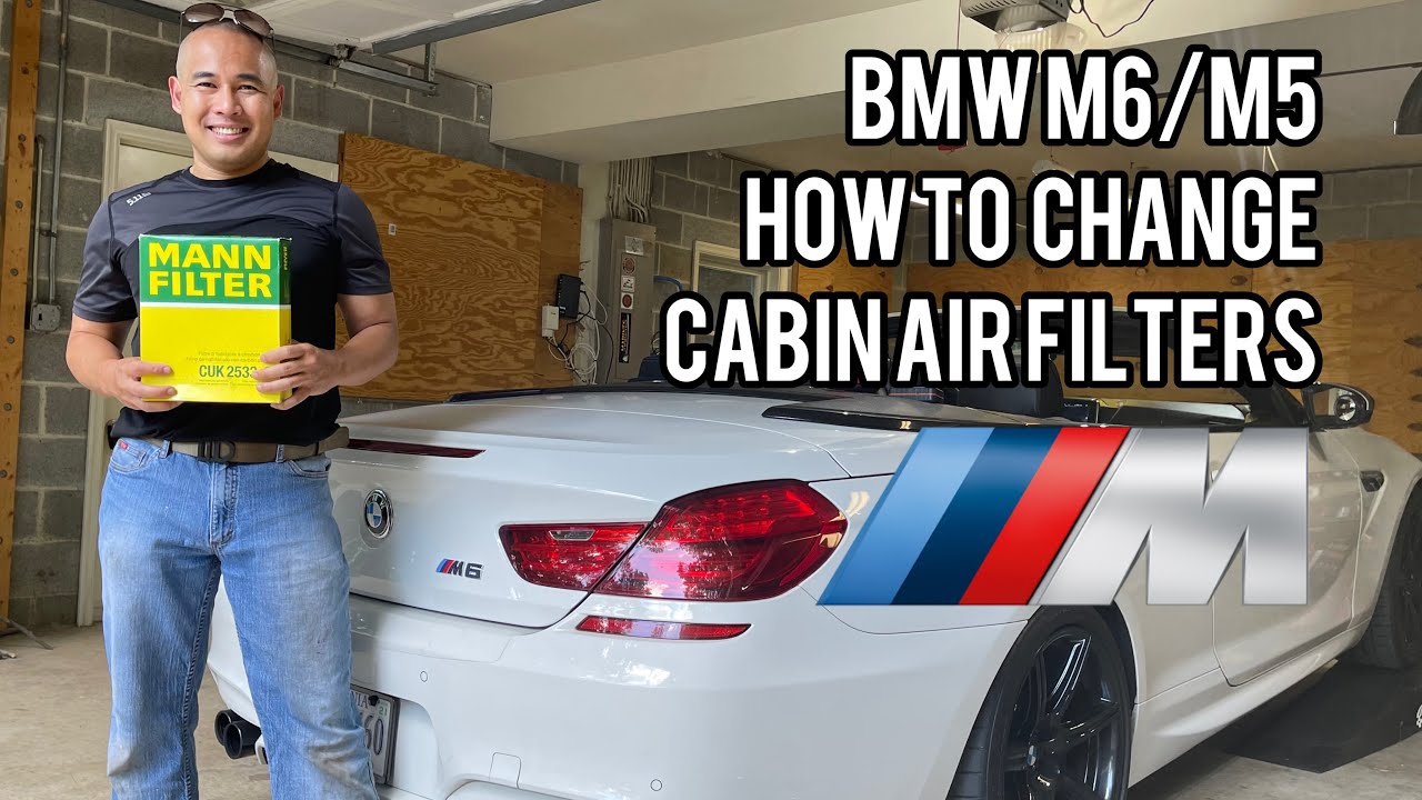 BMW M6/M5 2012 to 2018 How to Replace/Change Cabin Air Filters (F06