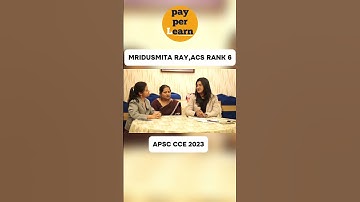 APSC Felicitation: Story of Struggle and Dedication | Mridusmita Ray, ACS Rank 6