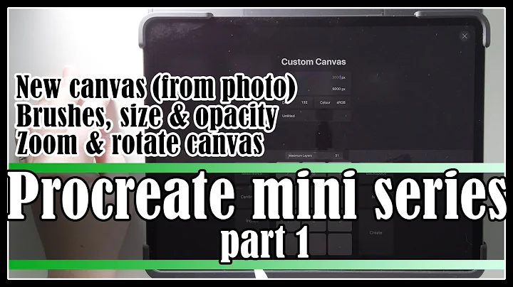 iPad procreate mini series part 1 | new canvas, brushes, zoom & rotate, undo & redo | Art by Sabrina