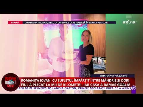 Romanița Iovan, cu sufletul împărțit între mândrie și dor | Spynews TV | Antena Stars