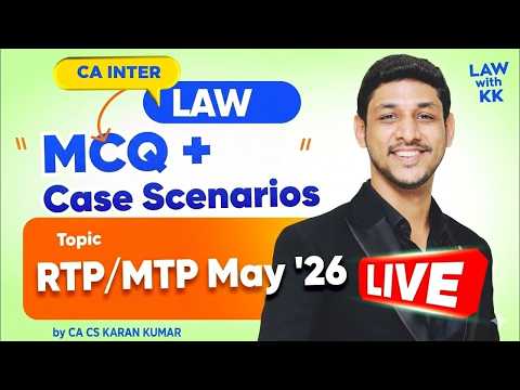 MCQ & Case Scenarios Announcement ✅| RTP MTP Discussion| Mock Test free for all 🔥CA Karan Kumar