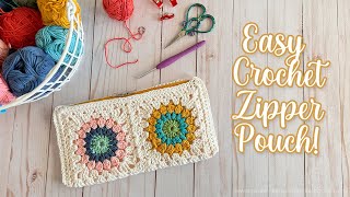 EASY CROCHET: Join As You Go - Sunburst Pouch (Part 2)