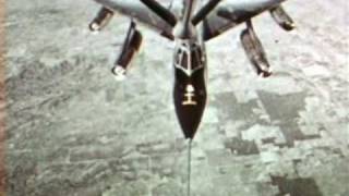 Convair B-58 HUSTLER flies a simulated atomic bombing mission