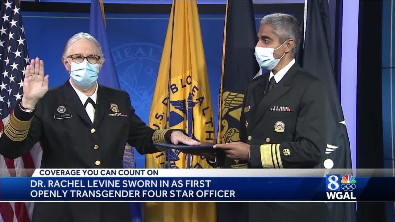 Dr. Rachel Levine is sworn in as the nation's first transgender four ...