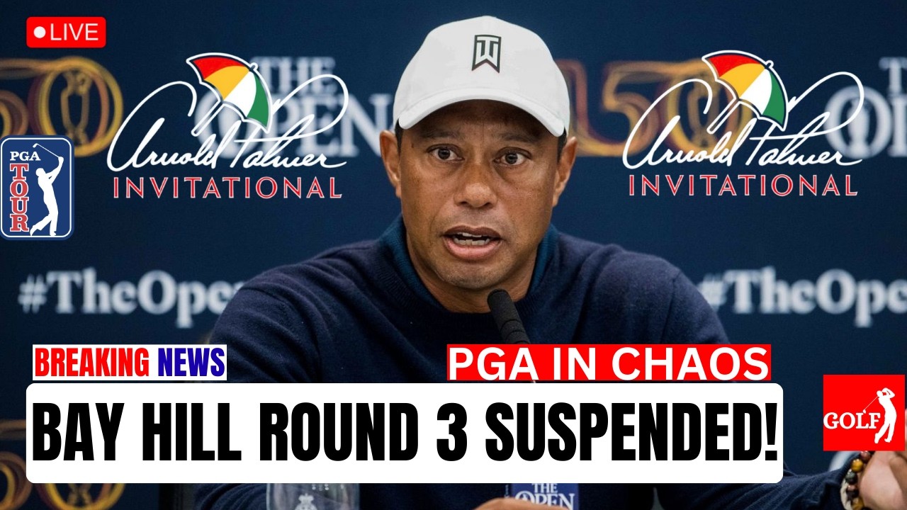 PGA TOUR CHAOS! Tiger Woods BREAKS SILENCE After Round 3 Suspension at Arnold Palmer Invitational!