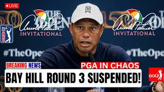 PGA TOUR CHAOS! Tiger Woods BREAKS SILENCE After Round 3 Suspension at Arnold Palmer Invitational!