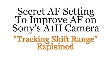 Sony A1II Secret AF setting that Improves AF for Sports and Action Photography