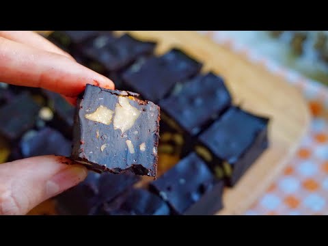 Homemade sugar-free chocolate自制无糖黑巧克力原来那么简单？冬日泡奶喝，真的太好吃了！