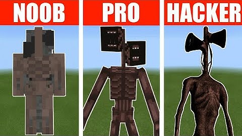 NOOB vs PRO vs HACKER Minecraft Pixel Art Siren Head
