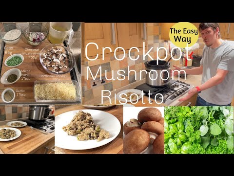 Mushroom Risotto Perfection - Simple, Delicious Crockpot express - Pressure Cooked wonder