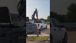 Earthwork projects involving trench excavation and backfilling: one excavator is equivalent to ten