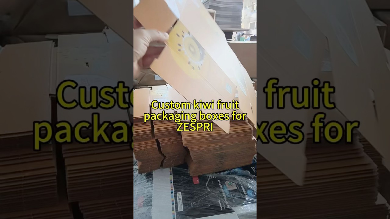Factory custom kiwi fruit paper packaging box with logo 