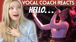 Vocal Coach Reacts: MORISSETTE AMON 'Hello' Adele Cover Live at The Stages Sessions