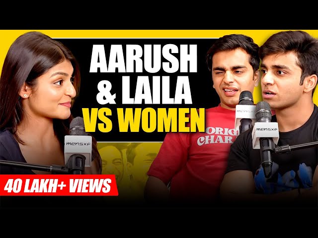 Love, Sex, Dhokha ft @aarushbhola17 @Lailavlogss | Sadhika Sehgal | Aarush Bhola u0026 Laila Podcast class=