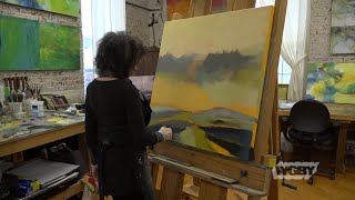 Painter Laura Radwell Crafts Dreamy Abstract Landscape Art | Connecting Point | Feb. 14, 2019
