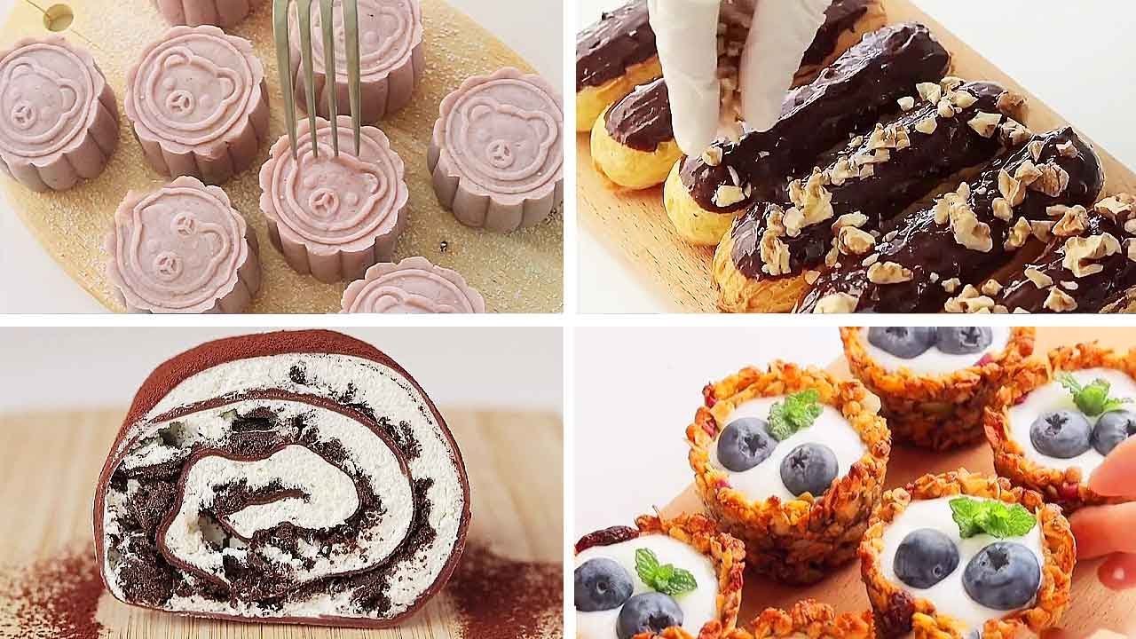 ASMR|Egg delicacies + chocolate macarons & strawberry tarts |Creative Recipes|Cake Story|Cooking