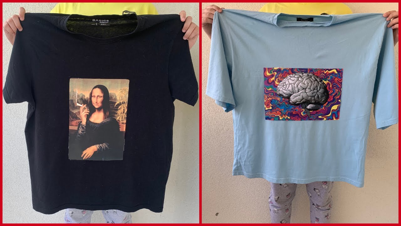 how-to-put-pictures-on-t-shirts-no-transfer-paper-youtube