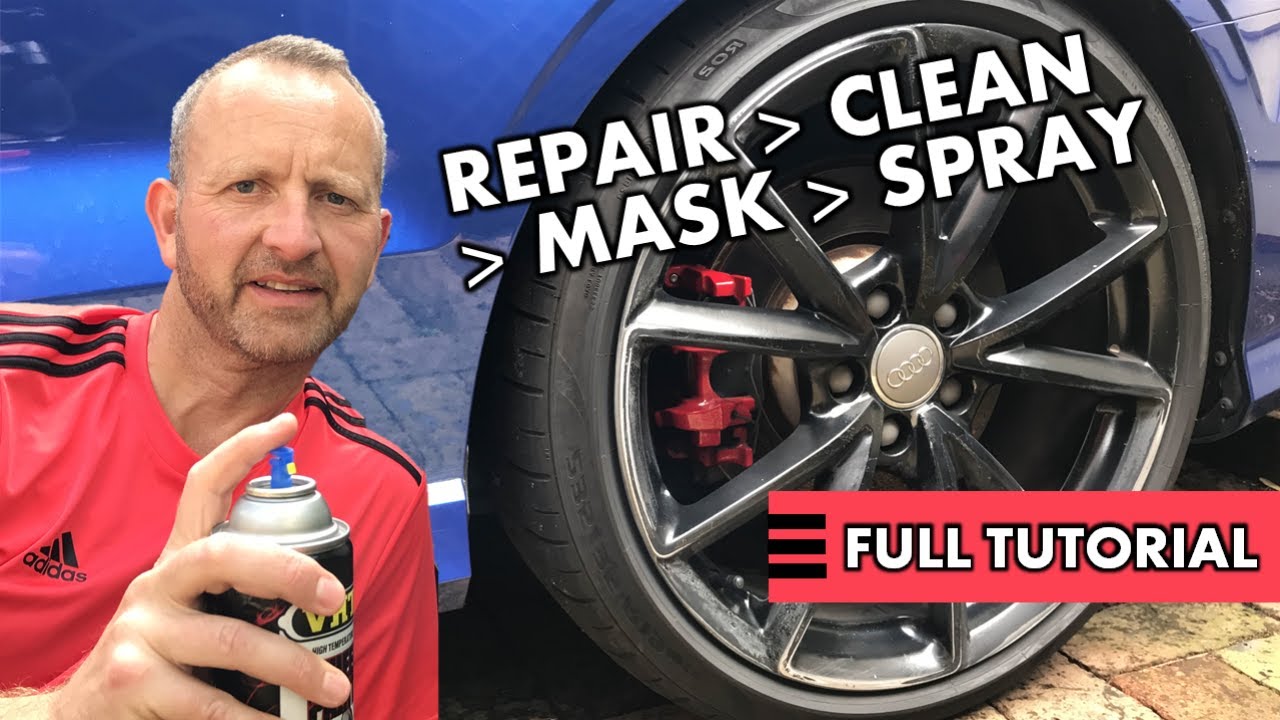 How to Spray Paint Alloy Wheels 4 STEP DIY Guide REPAIR + CLEAN