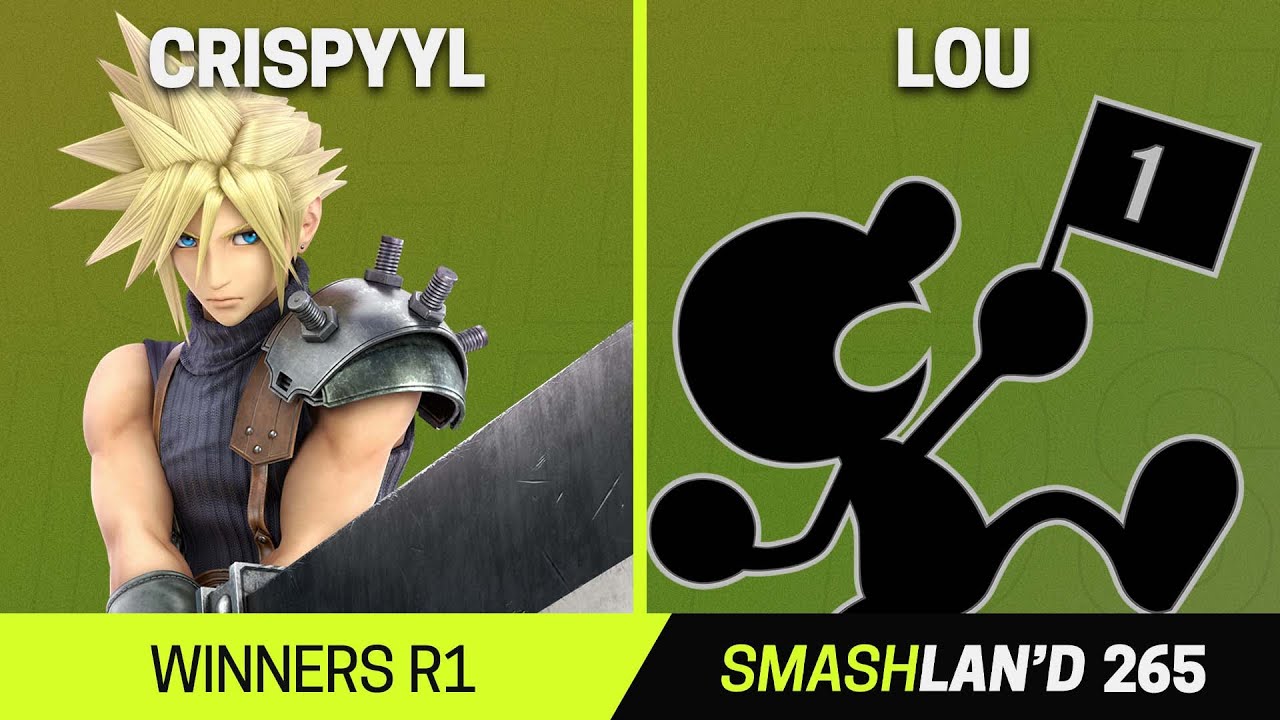 SmashLAN'd 265 Winners R1 - CrispyYL (Cloud) vs Lou (Mr. Game & Watch) - SSBU Tournament