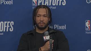 Jalen Brunson PostGame Interview | New York Knicks vs Indiana Pacers