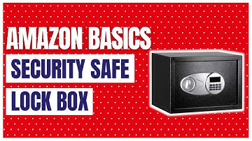 Amazon Basics Steel, Security Safe Lock Box, Black - 0.5 Cubic Feet