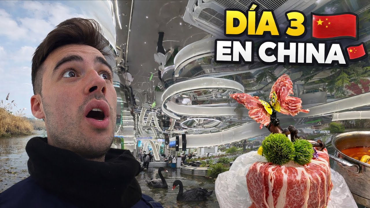 Día 3 SOLO por CHINA 🇨🇳 un RESTAURANTE FUTURISTA y un parque CHINO